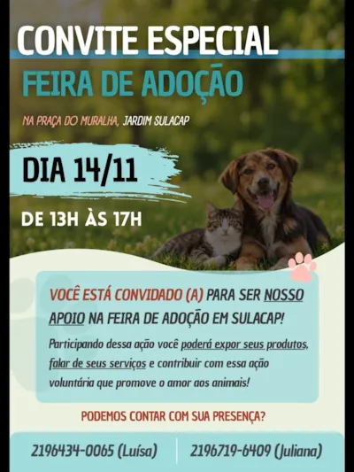 Feira de adoção no Rio de Janeiro, em Sulacap