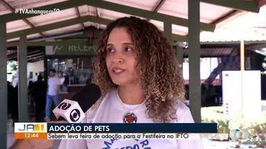 Adoção de pets no IFTO em Palmas durante a Festifeira