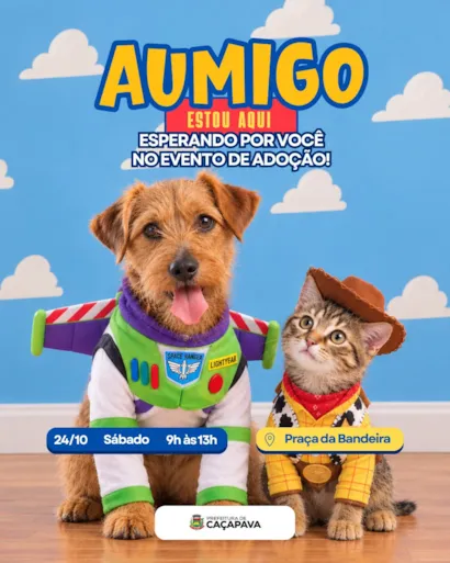 Evento de adoção de cães e gatos ocorre em Caçapava
