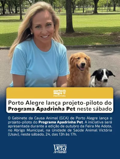 Feira de adoção em Porto Alegre apresenta Apadrinha Pet