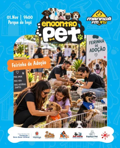 Feira de Adoção: Encontro Pet Maringá FM em Maringá