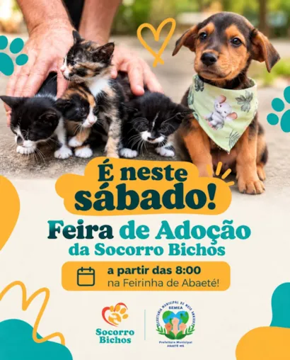 Feira de adoção da Socorro Bichos em Abaeté MG