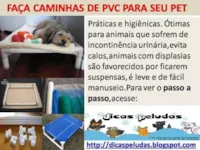 FAÇA CAMINHAS DE PVC PARA SEU PET