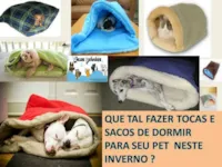 QUE TAL FAZER TOCAS E SACOS DE DORMIR PARA SEU PET NESTE INVERNO ?